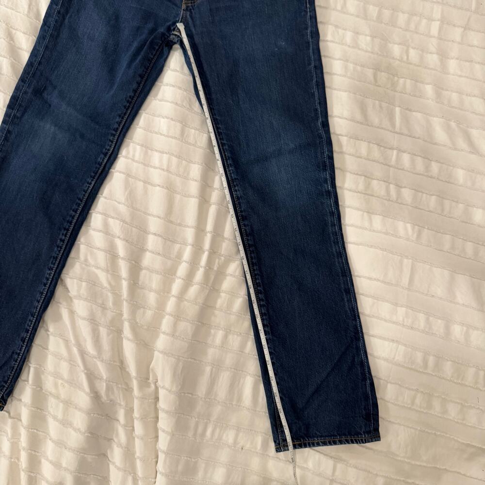 Levi's 511 Slim Fit Jeans W31 L30 Dark Rinse Mid Rise Straight Leg Americana - Picture 6 of 14